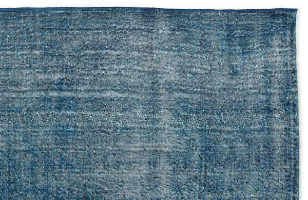 Beyaz Lacivert Bohem Eskitme Yün Halı 160x255