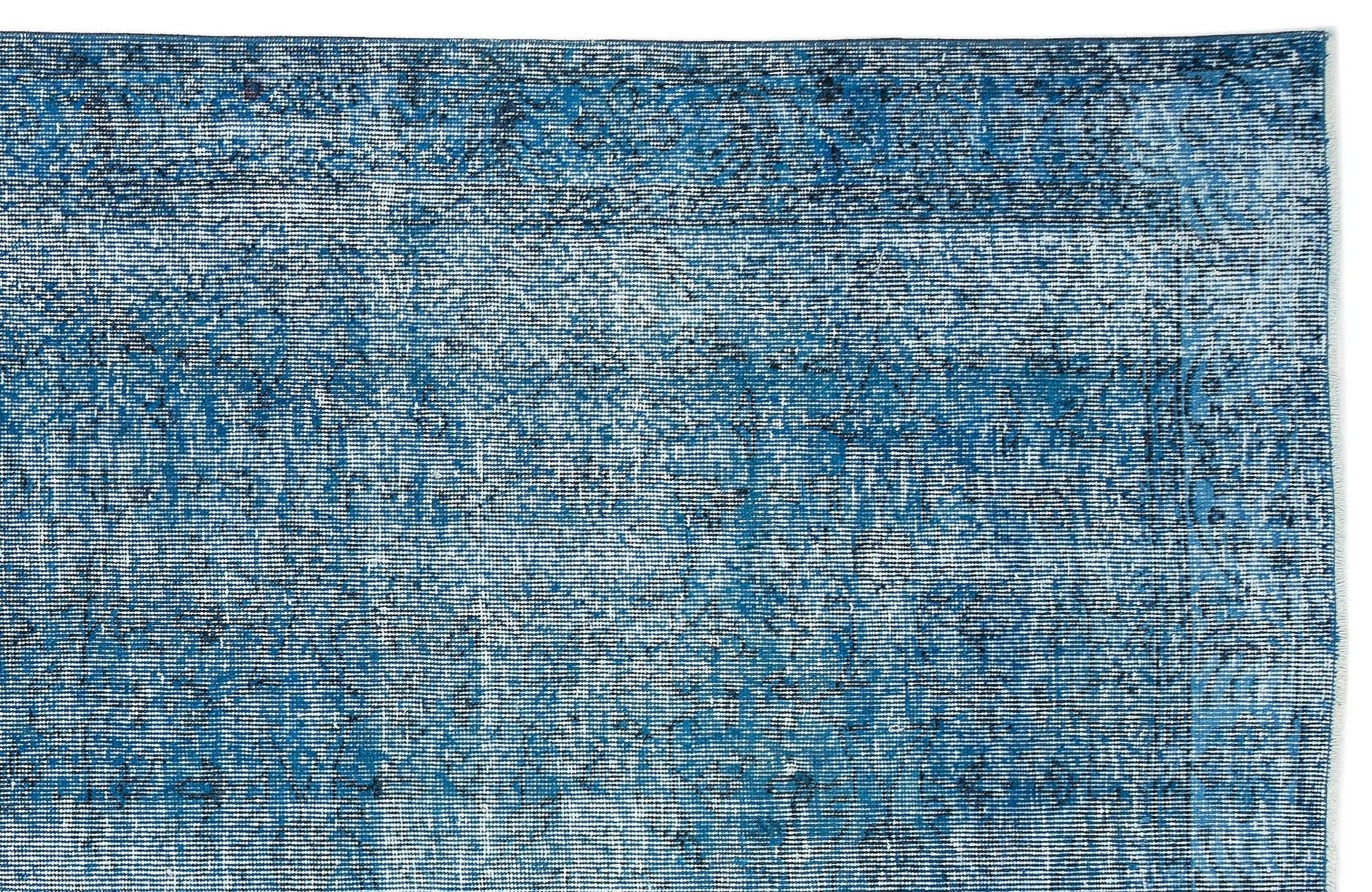 Beyaz Gri Eskitme Geometrik Yün Halı 199x314