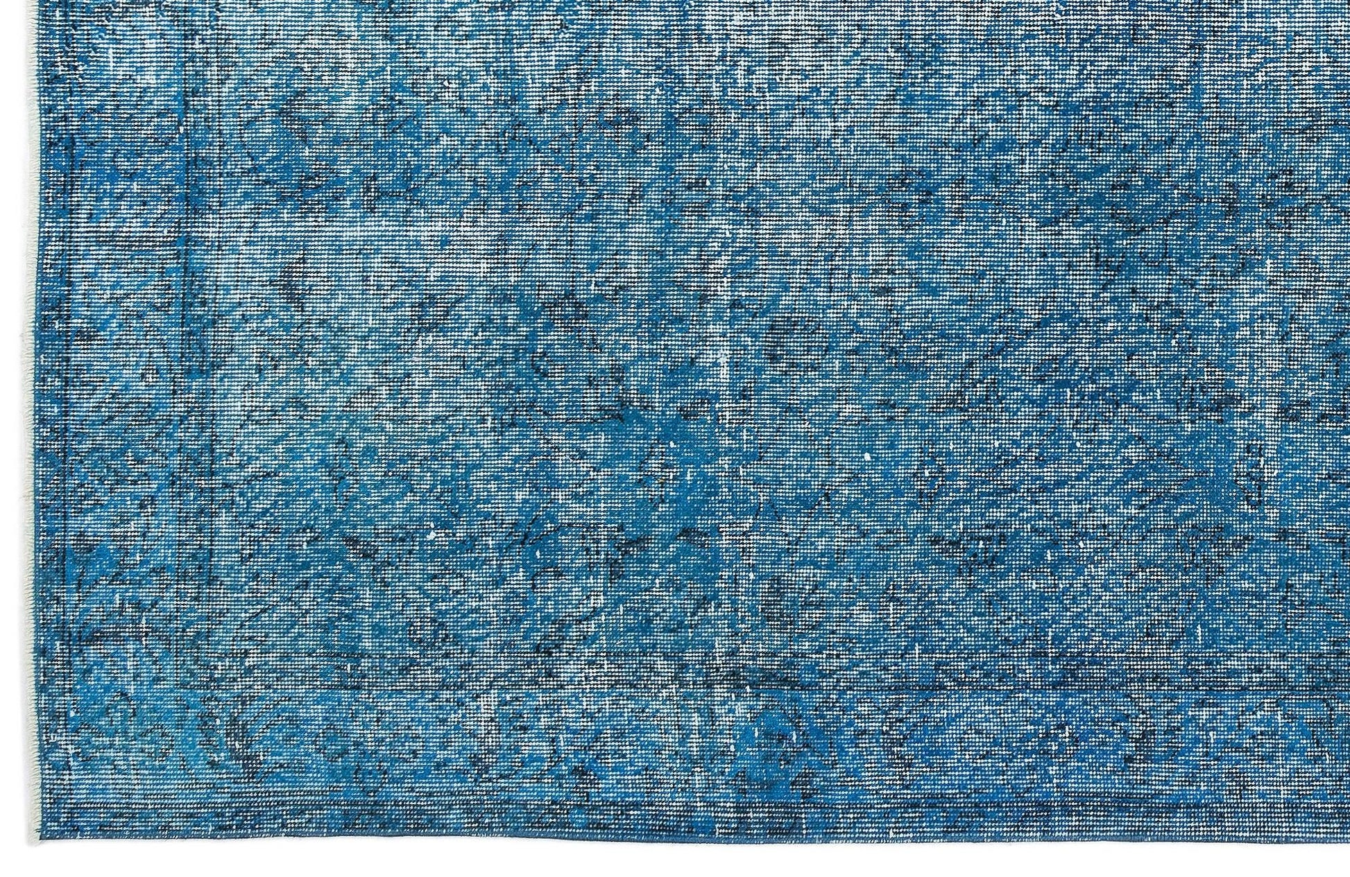 Beyaz Gri Eskitme Geometrik Yün Halı 199x314