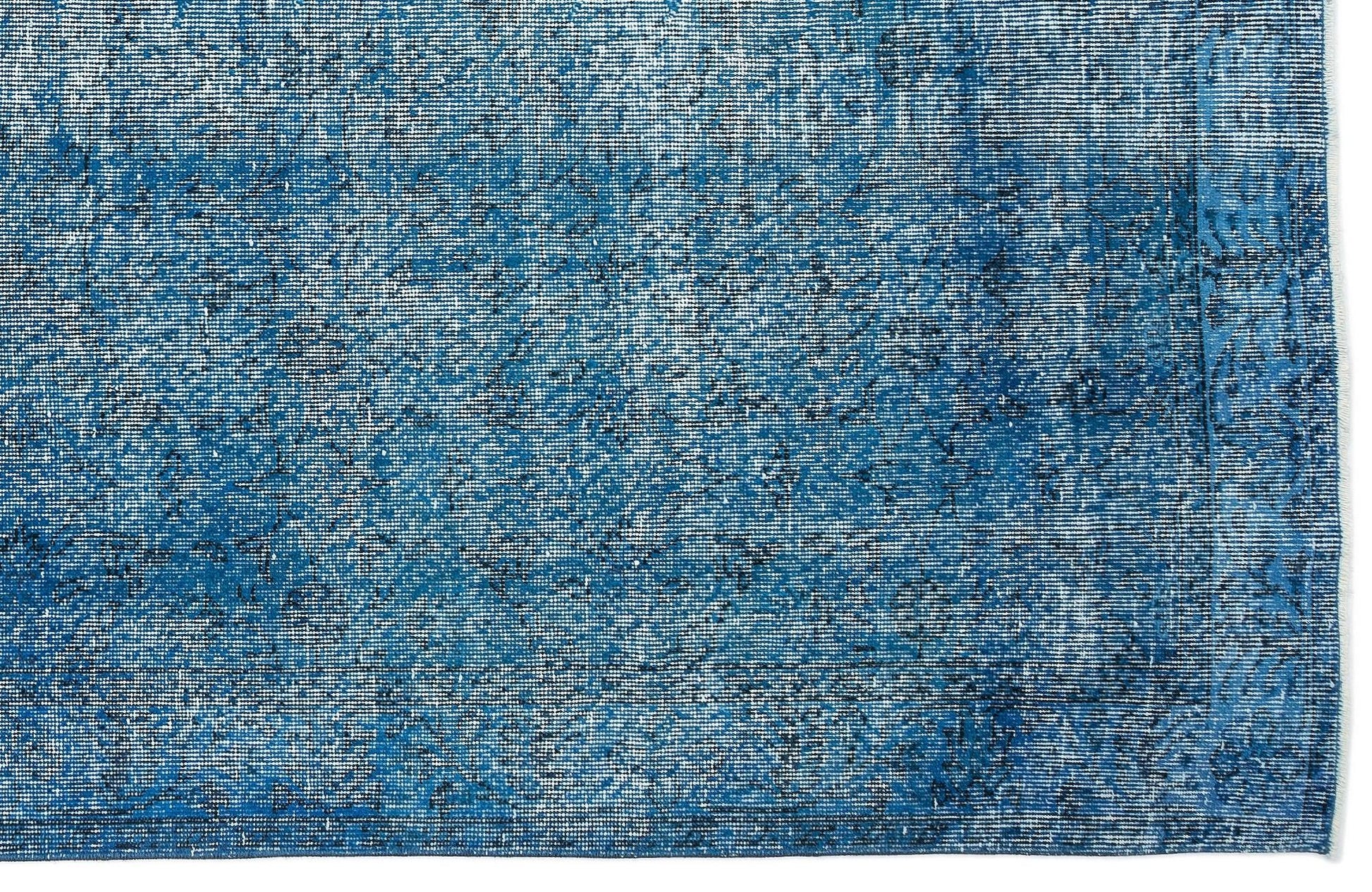 Beyaz Gri Eskitme Geometrik Yün Halı 199x314