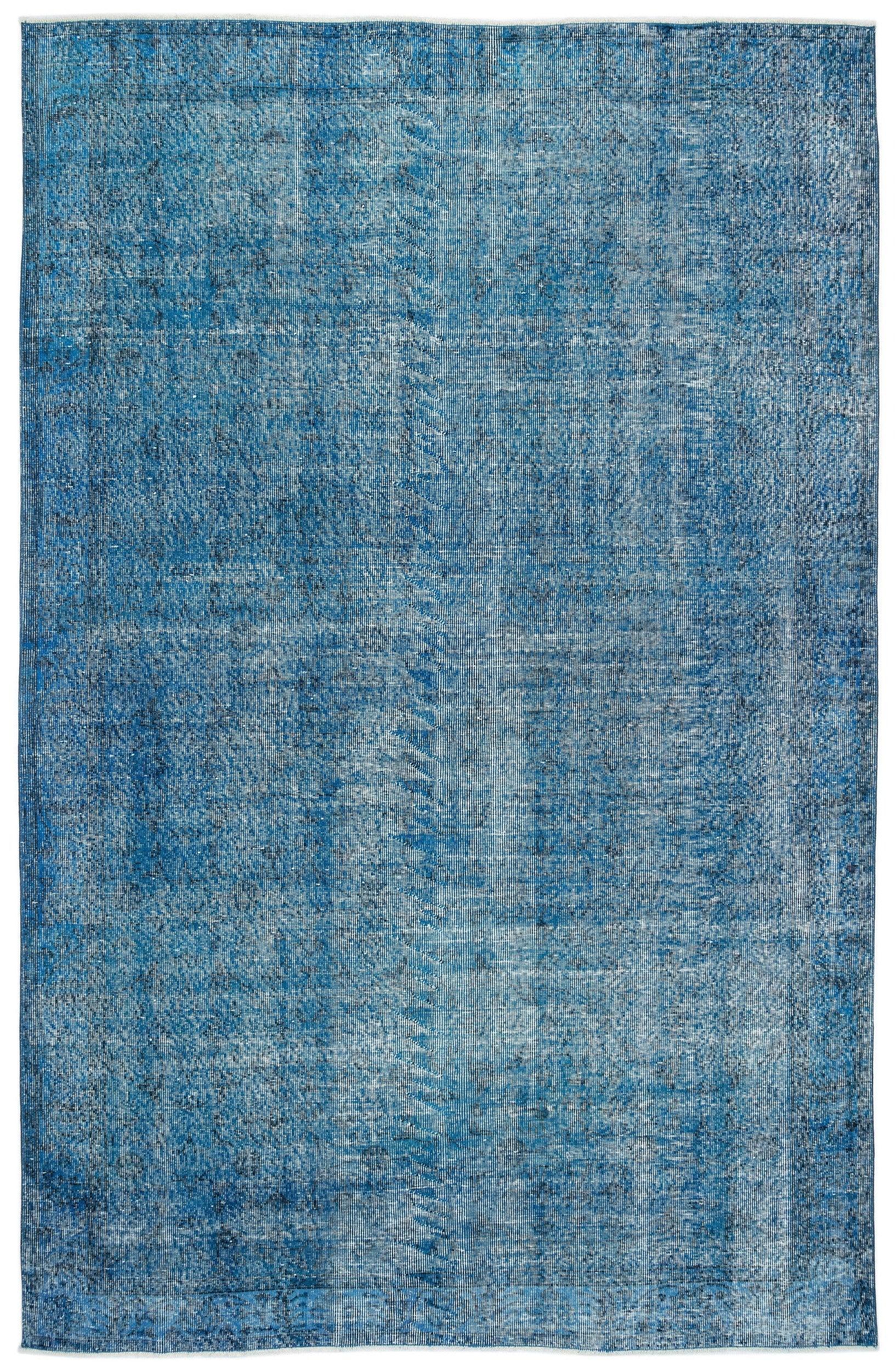 Beyaz Gri Eskitme Geometrik Yün Halı 199x314