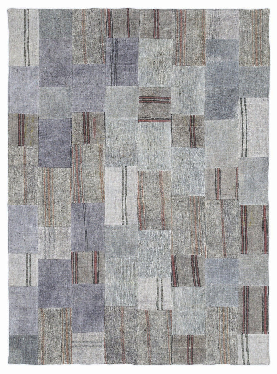 Mavi Anadolu Geometrik Modern Yün Halı 160x230 - Özel Seri