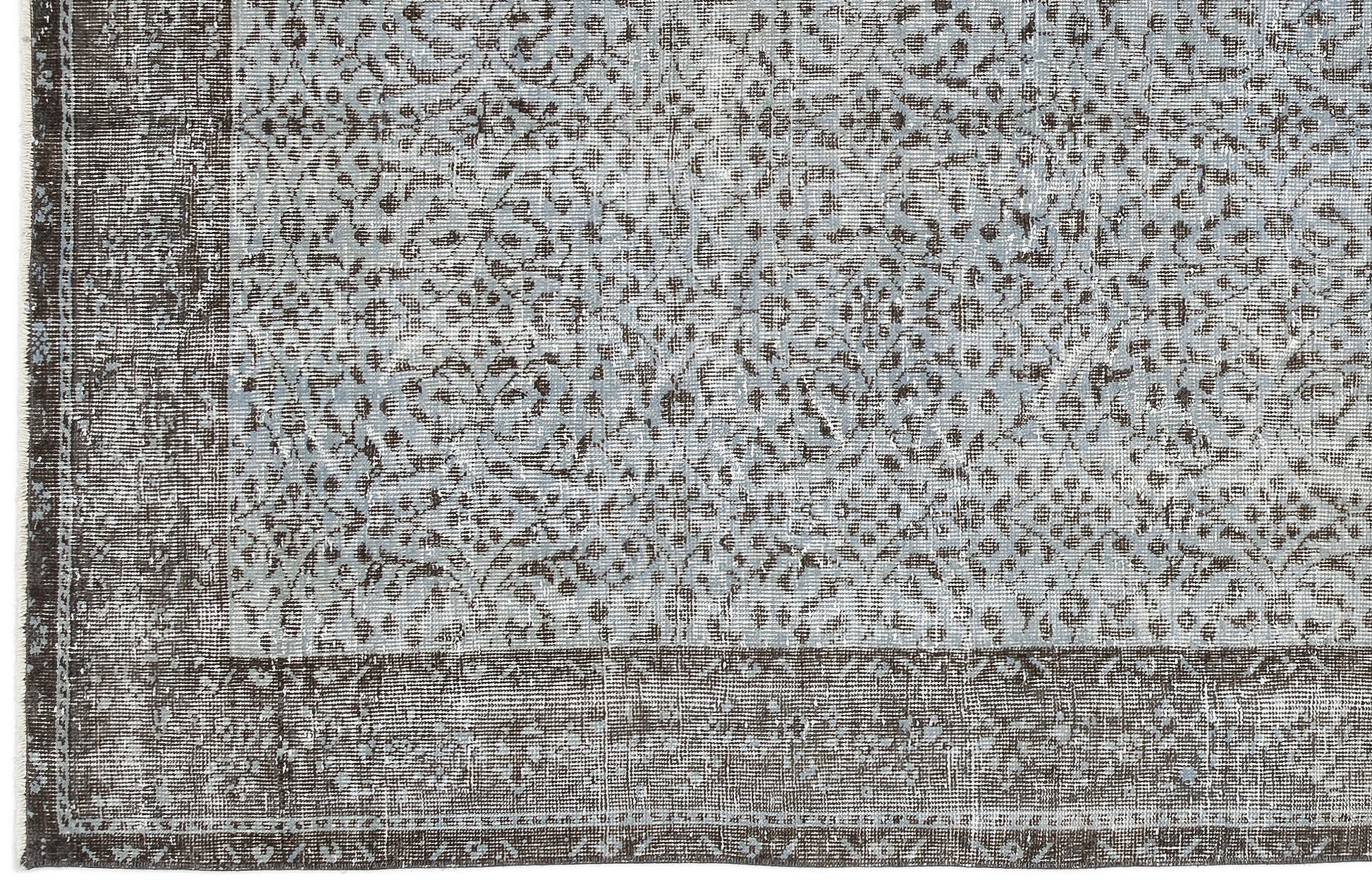 Atina Mavi Eskitme Yün El Dokuma Halısı 149 x 271 Apex Unique