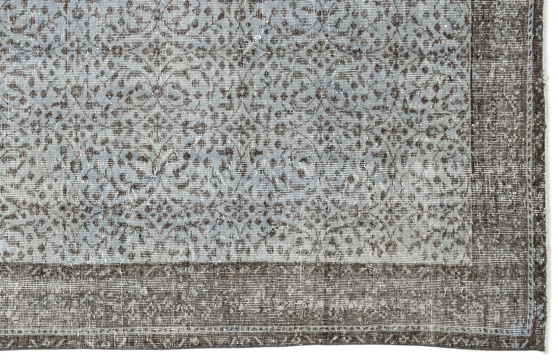 Atina Mavi Eskitme Yün El Dokuma Halısı 149 x 271 Apex Unique