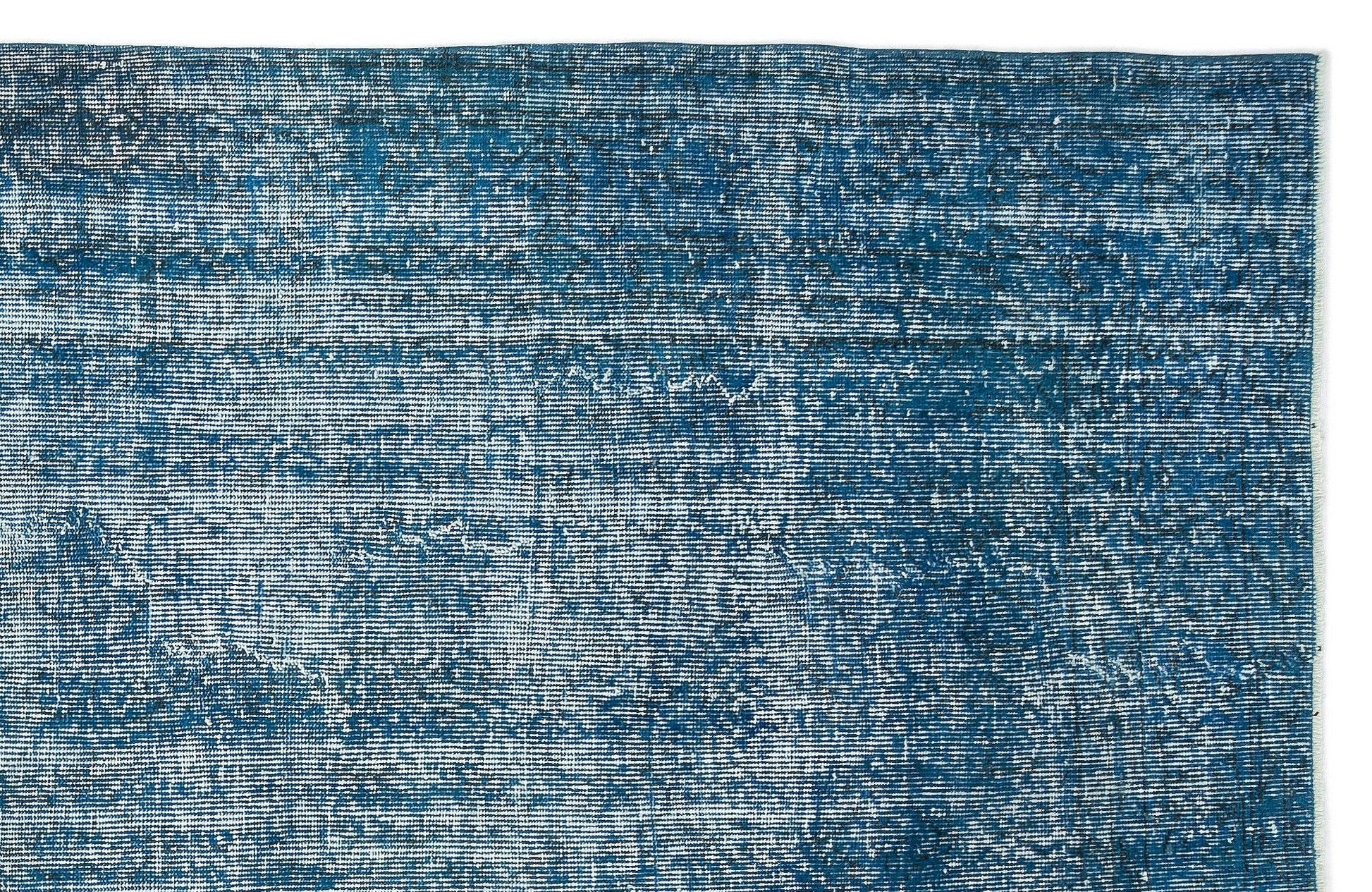 Beyaz Krem Eskitme Geometrik Yün Halı 200x300