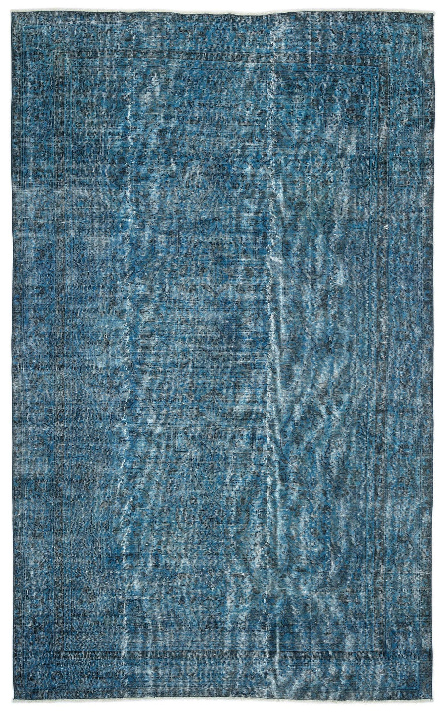 Antrasit Beyaz Bohem Eskitme Yün Halı 196x314