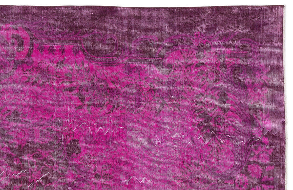 Pembe Anadolu Eskitme Madalyonlu Yün Halı 179x293 - Özel Seri