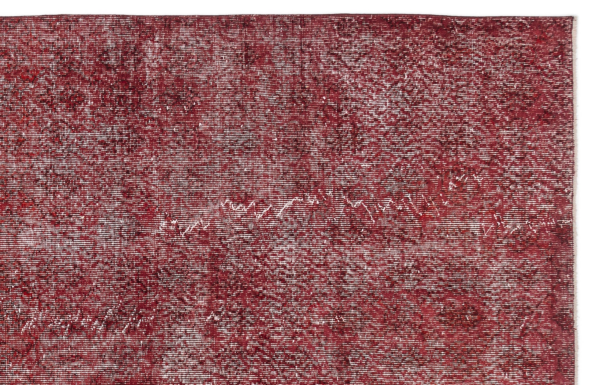 Atina Kırmızı Eskitme Yün El Dokuma Halısı 153 x 325 Apex Unique