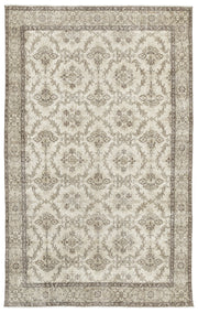 Atina Bej Eskitme Yün El Dokuma Halısı 190 x 307 Apex Unique