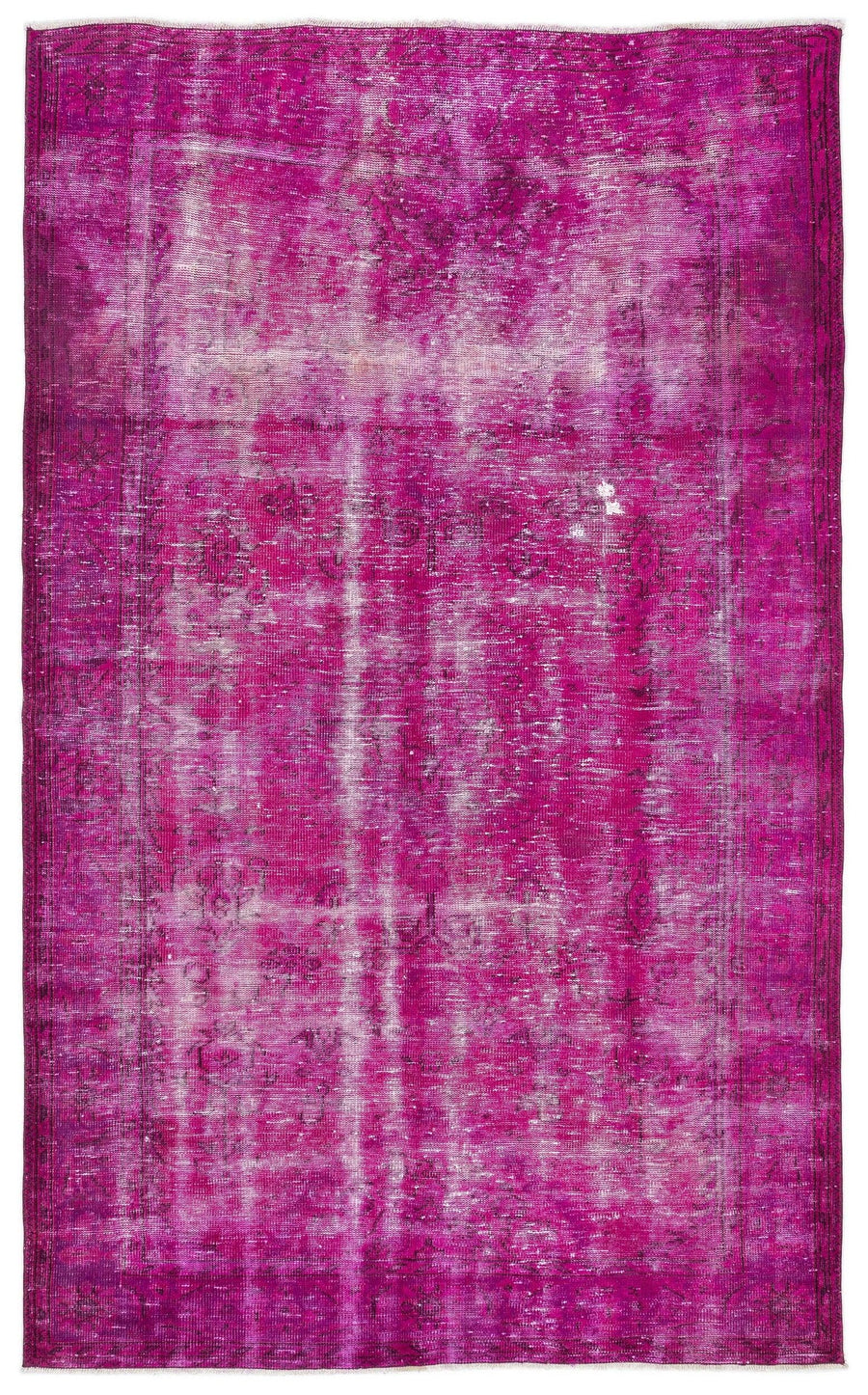 Pembe Anadolu Eskitme Klasik Yün Halı 179x300 - Özel Seri