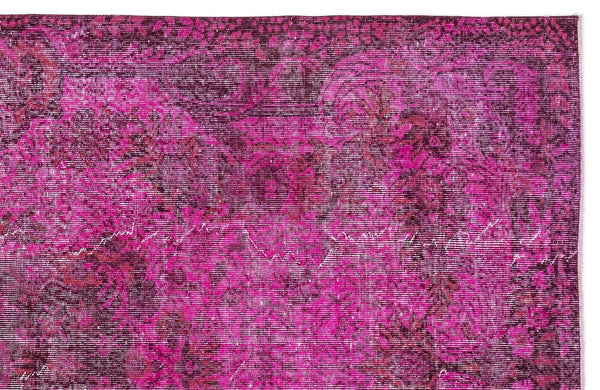 Pembe Anadolu Eskitme Klasik Yün Halı 176x301 - Özel Seri