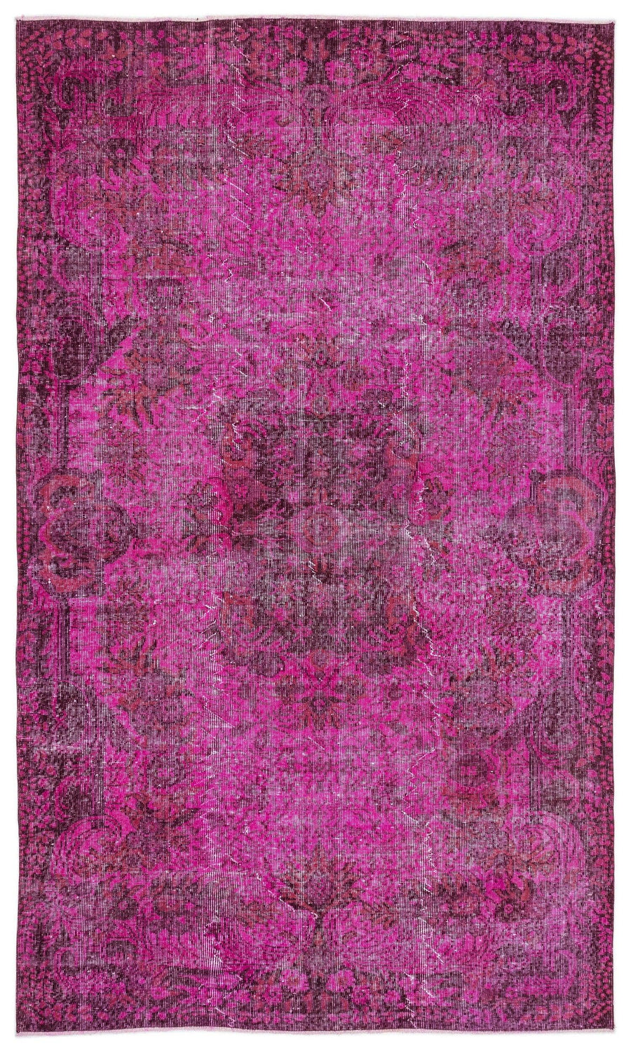 Pembe Anadolu Eskitme Klasik Yün Halı 176x301 - Özel Seri