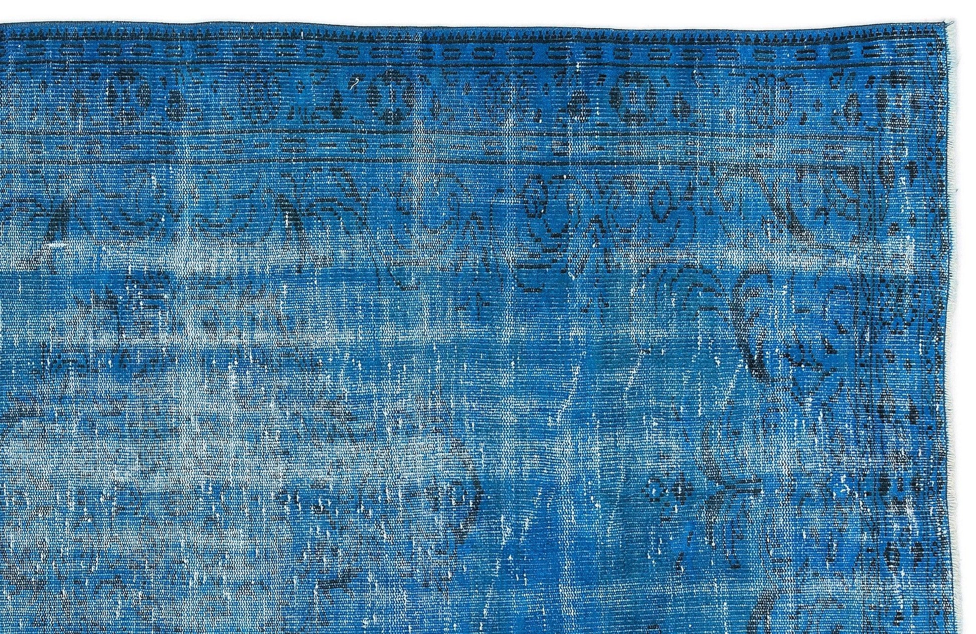Beyaz Krem Bohem Eskitme Yün Halı 143x240