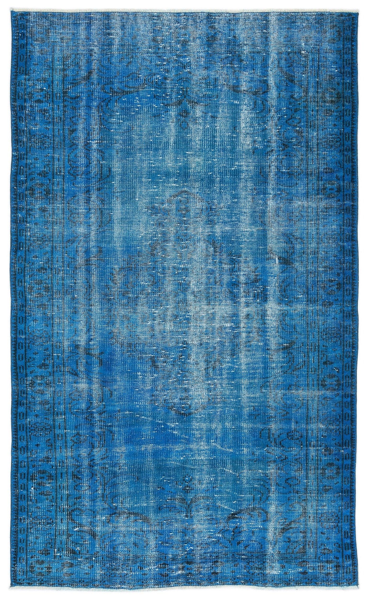 Beyaz Krem Bohem Eskitme Yün Halı 143x240