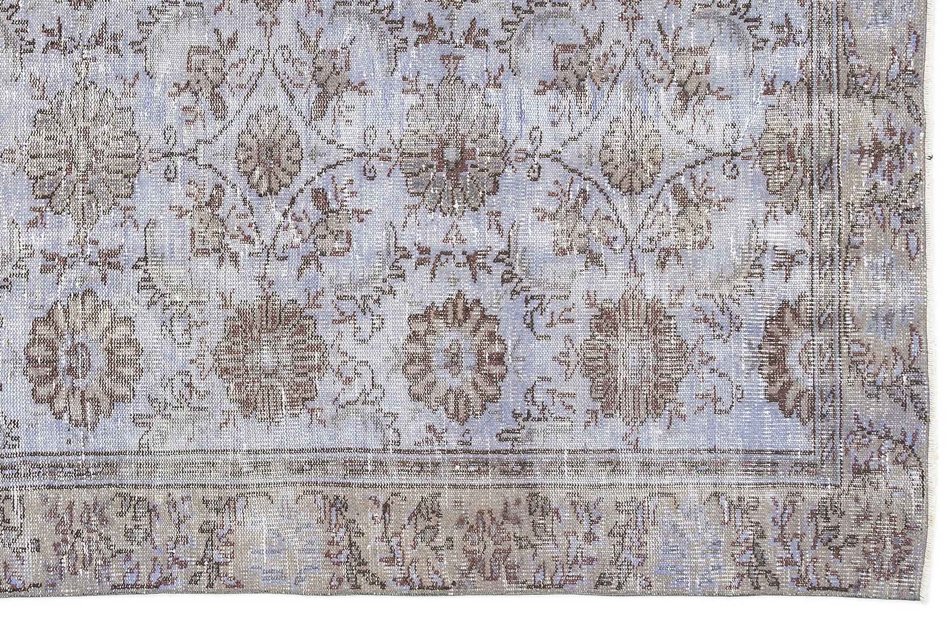 Atina Mor Eskitme Yün El Dokuma Halısı 143 x 254 Apex Unique