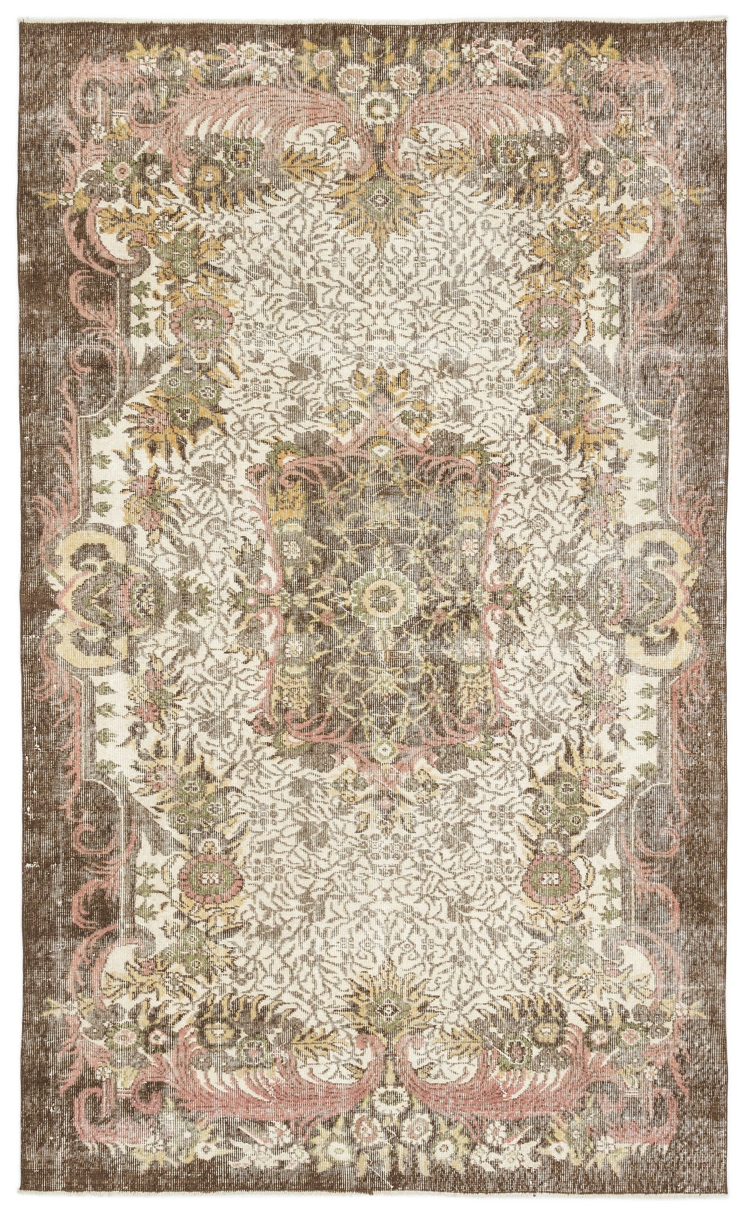 Atina Bej Eskitme Yün El Dokuma Halısı 173 x 295 Apex Unique