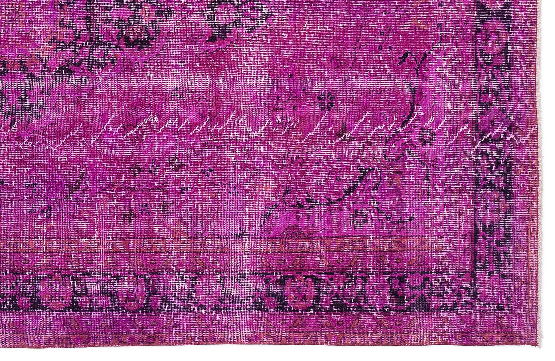 Atina Pembe Eskitme Yün El Dokuma Halısı 171 x 285 Apex Unique