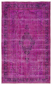 Atina Pembe Eskitme Yün El Dokuma Halısı 171 x 285 Apex Unique