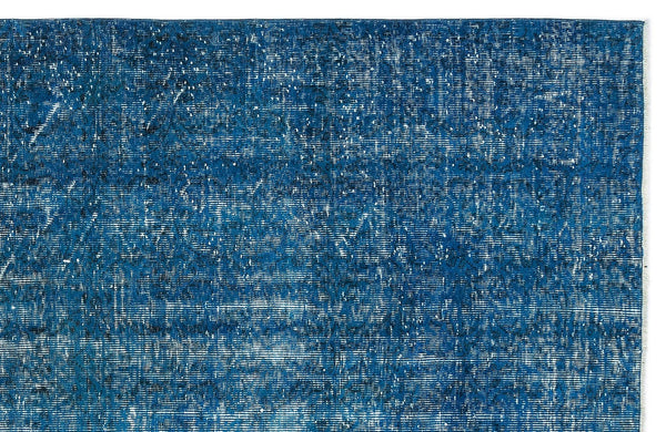 Beyaz Krem Eskitme Geometrik Yün Halı 161x277