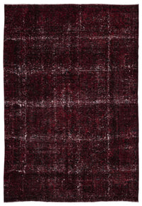 Moderner Bordeaux Teppich mit abstraktem Muster, Wolle 271x396 cm