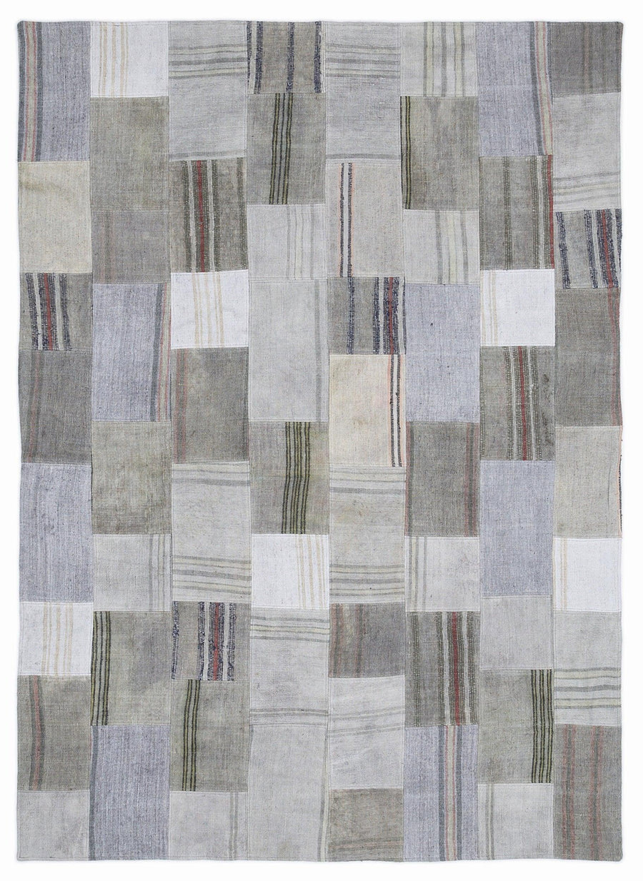 Bej Anadolu Geometrik Modern Yün Halı 160x230 - Özel Seri