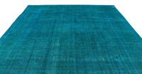 Tappeto in lana turchese senza motivi, tessuto a mano 290x380 cm 11103