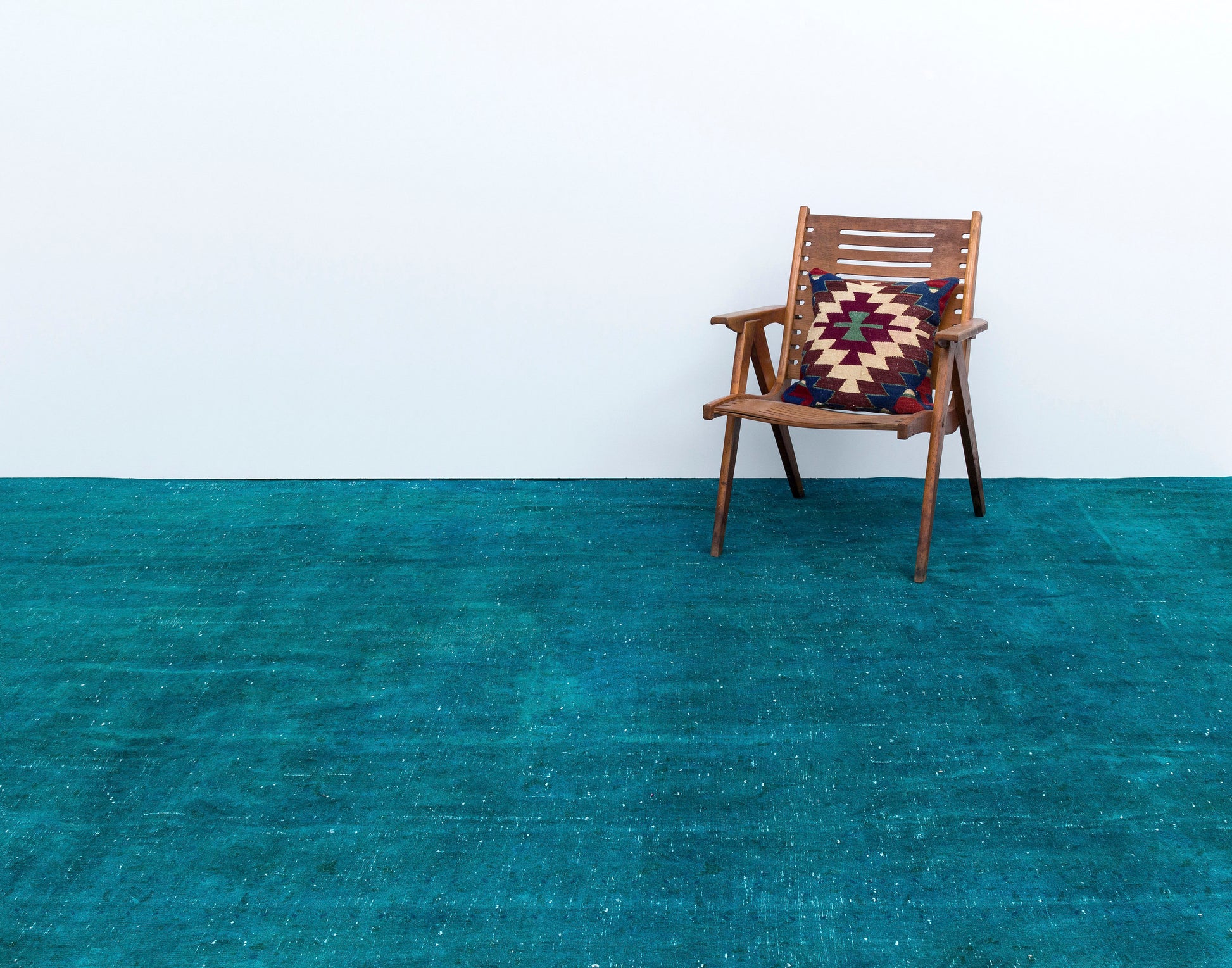 Epir Turkuaz Eskitme Yün El Dokuma Halısı 290 x 380 Apex Unique