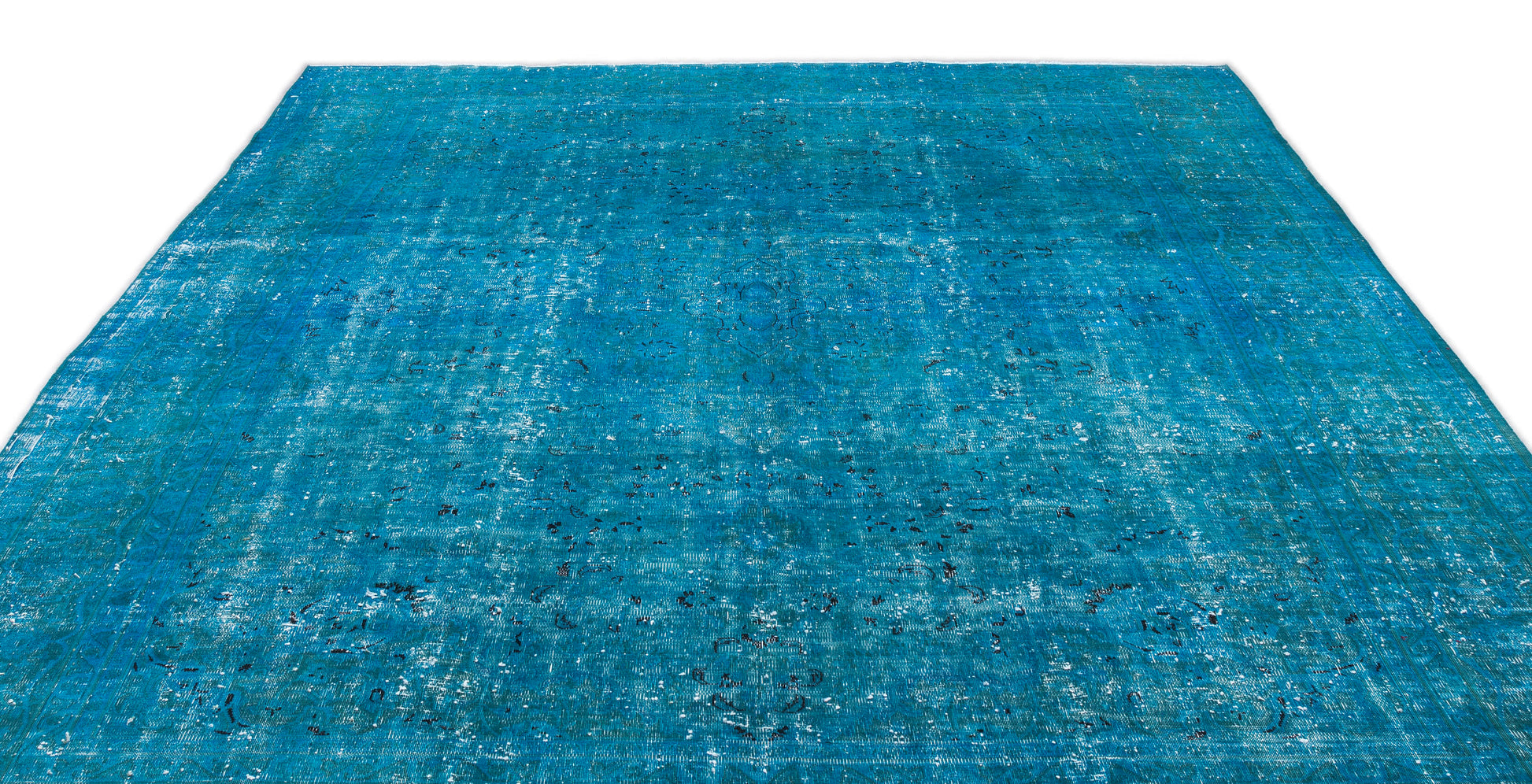 Epir Turkuaz Eskitme Yün El Dokuma Halısı 286 x 374 Apex Unique