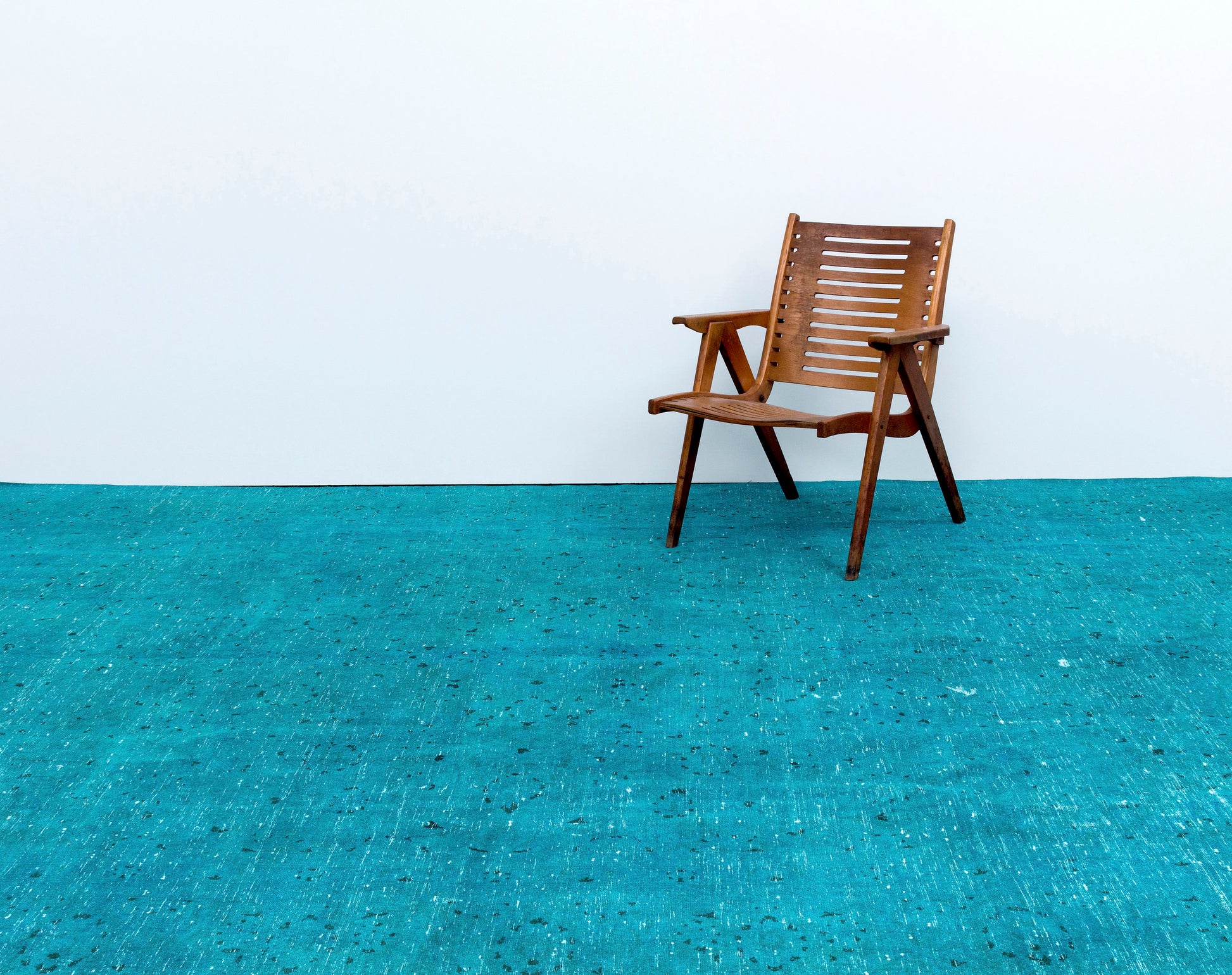 Epir Turkuaz Eskitme Yün El Dokuma Halısı 293 x 390 Apex Unique