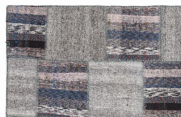 Bej Bohem Geometrik Yün Halı 160x230