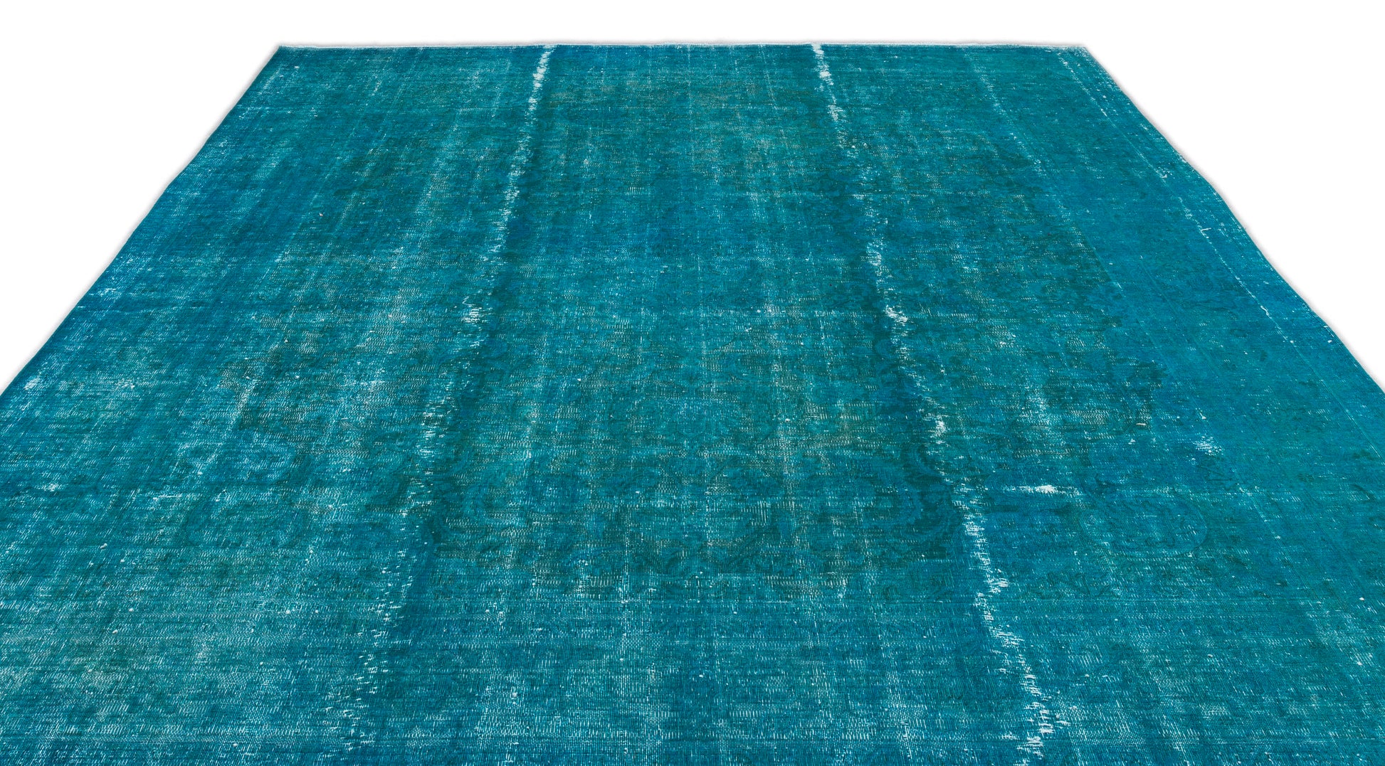 Epir Turkuaz Eskitme Yün El Dokuma Halısı 281 x 388 Apex Unique