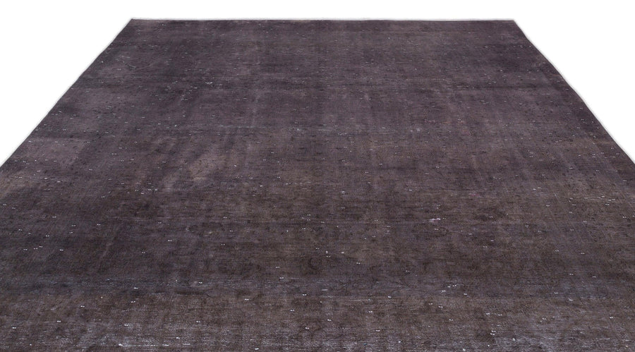 Gri Eskitme Modern Yün Halı 285x398
