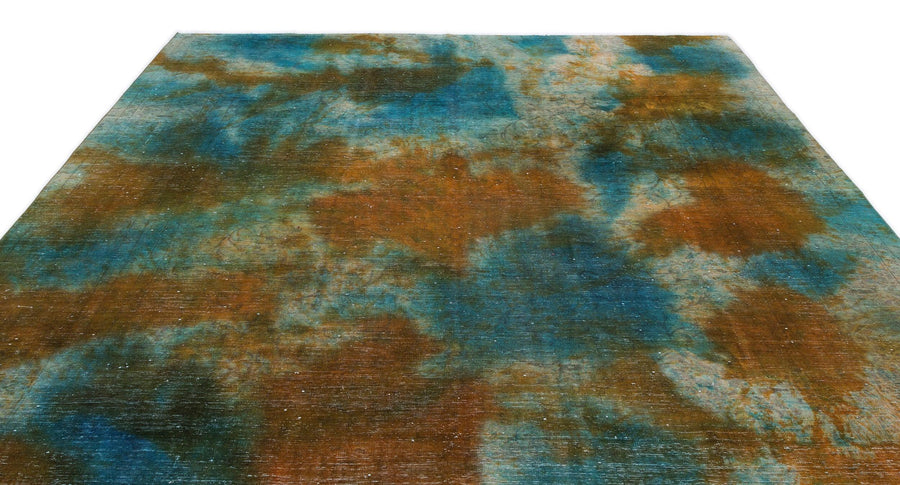 Mavi Modern Yün Halı 279x376