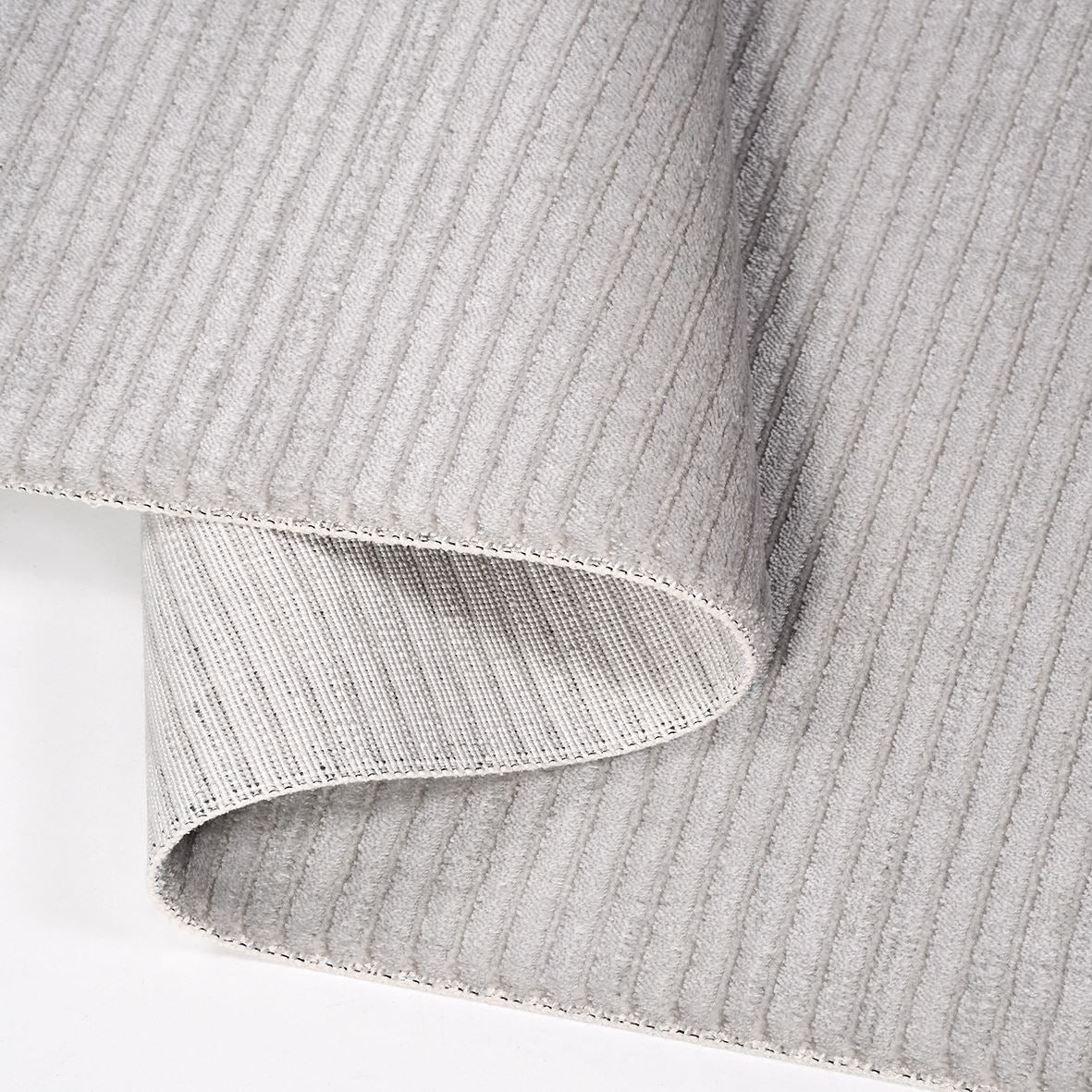 Palmer Gri Çizgili Akrilik Makine Halısı Crea