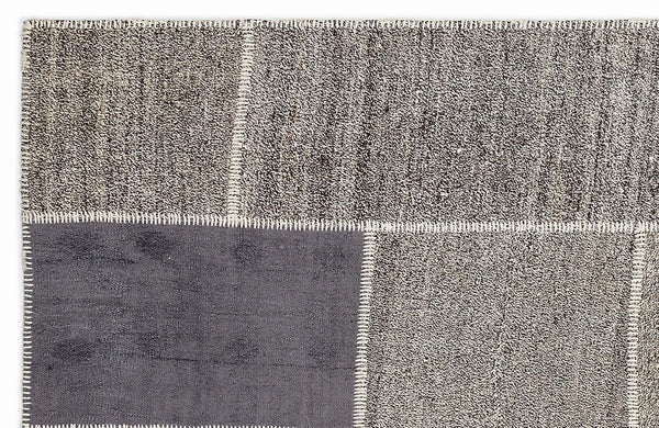 Bej Geometrik Modern Yün Halı 160x230