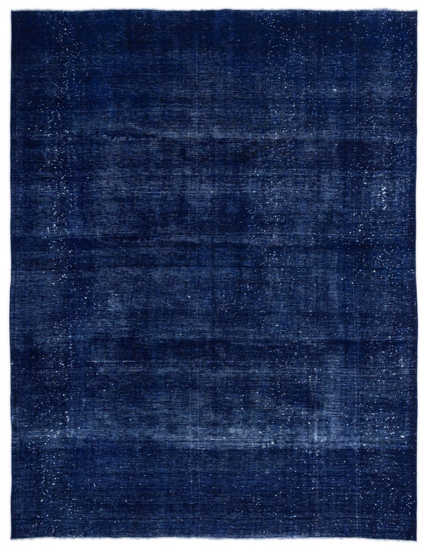 Mavi Eskitme Modern Yün Halı 290x376