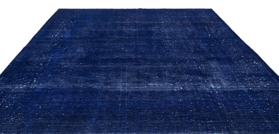 Mavi Eskitme Modern Yün Halı 290x376