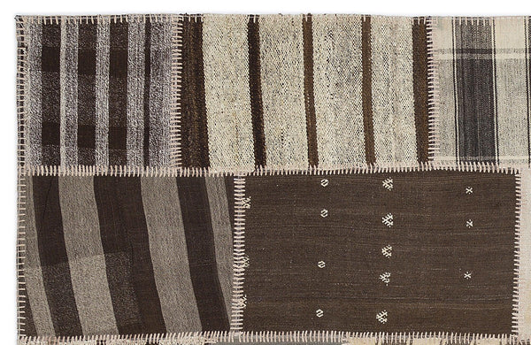 Bej Anadolu Bohem Geometrik Yün Halı 160x230 - Özel Seri