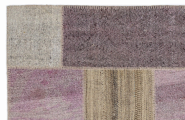 Pembe Anadolu Geometrik Modern Yün Halı 160x230 - Özel Seri