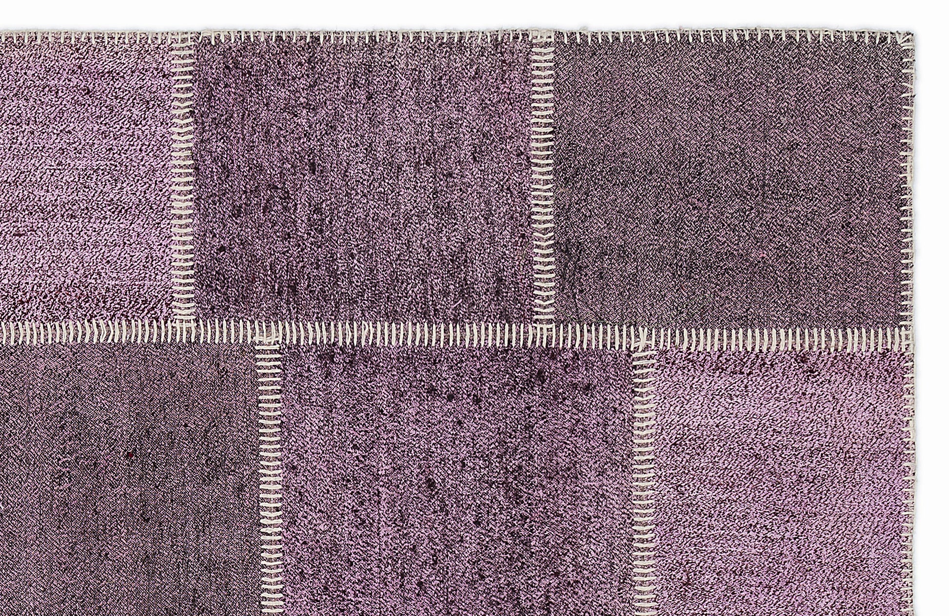 Teselya Pembe Patchwork Yün El Dokuma Halısı 160 x 230 Apex Unique