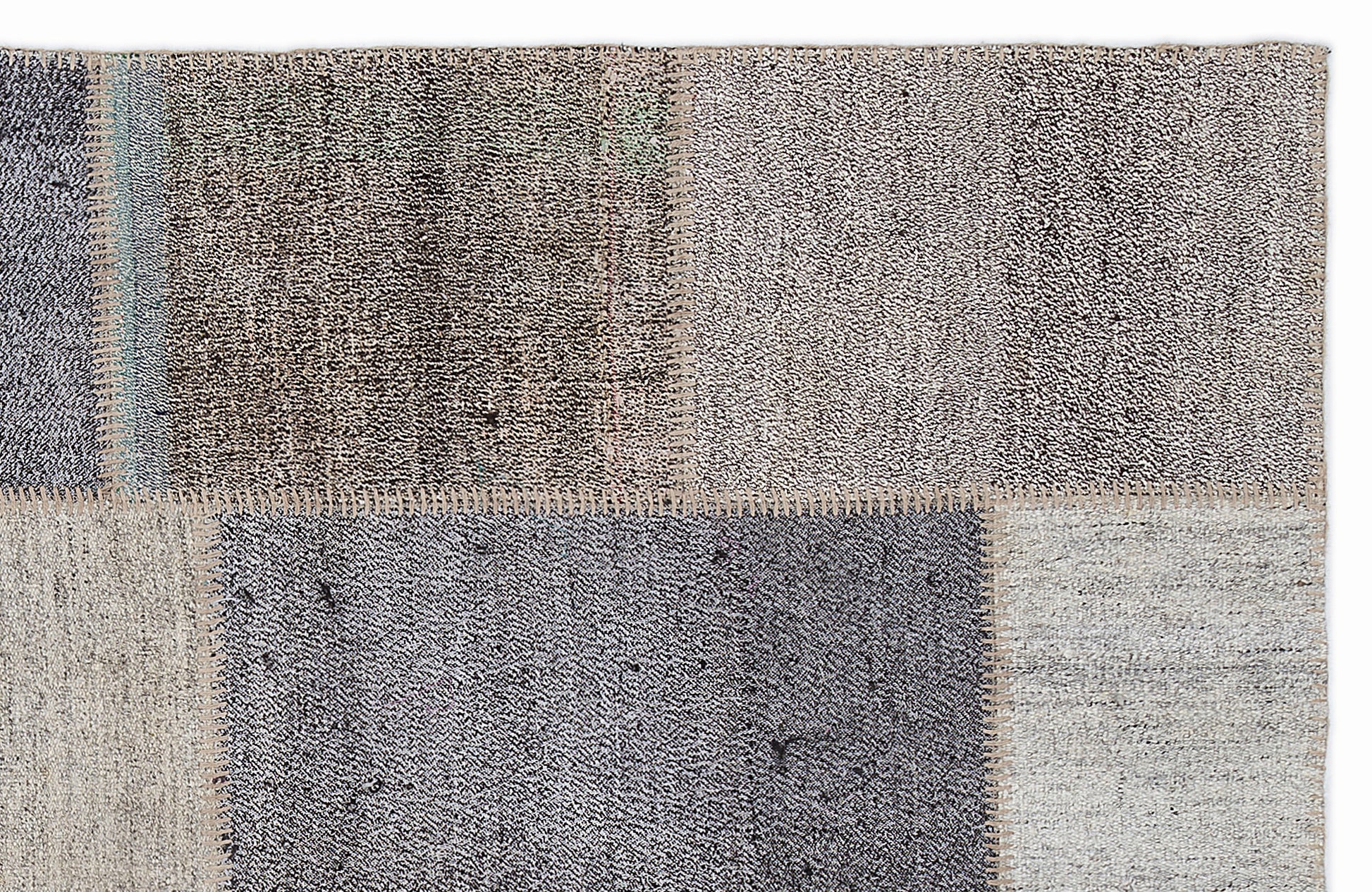 Teselya Bej Çizgili Yün El Dokuma Halısı 160 x 230 Apex Unique
