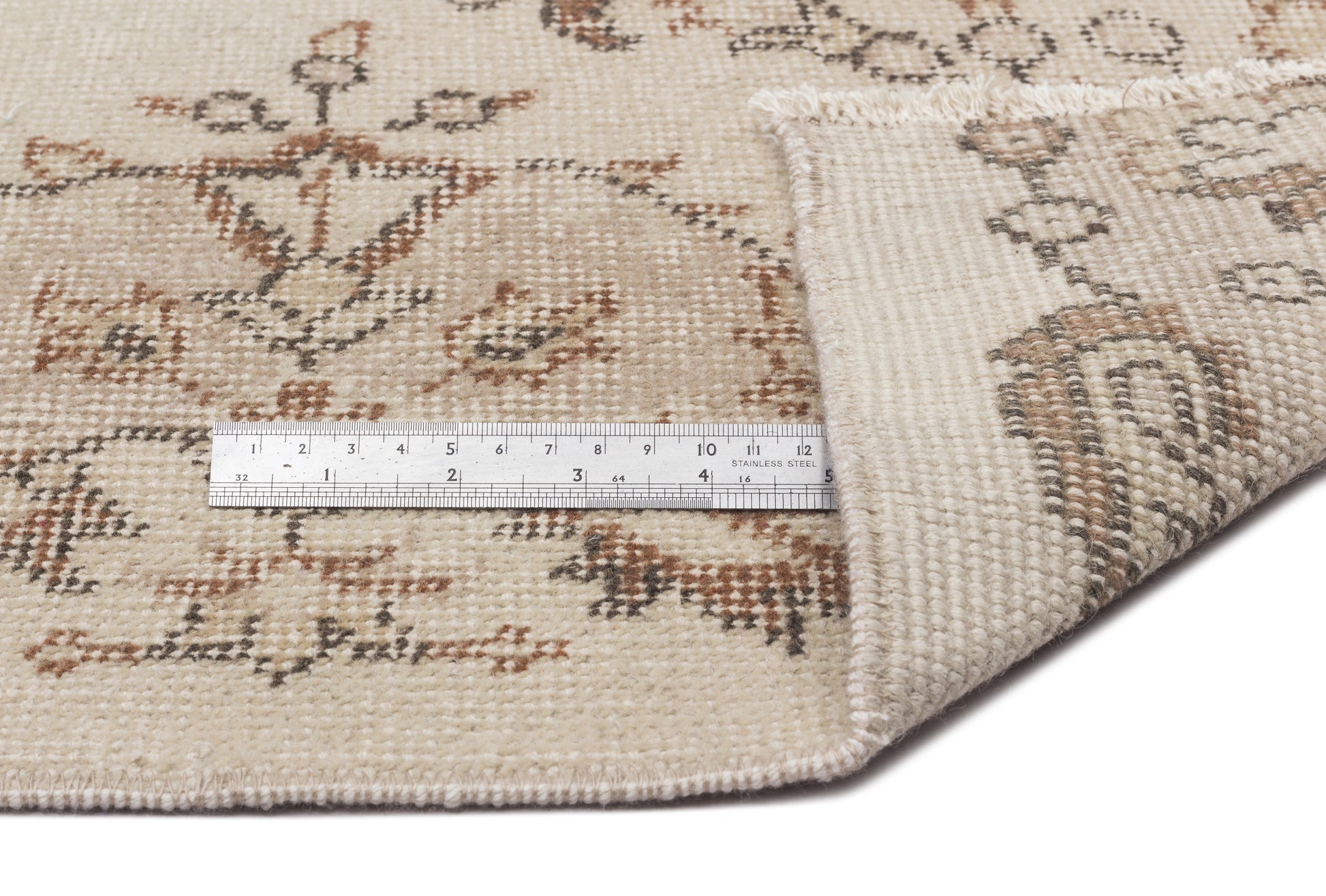 Atina Bej Eskitme Yün El Dokuma Halısı 188 x 277 Apex Unique