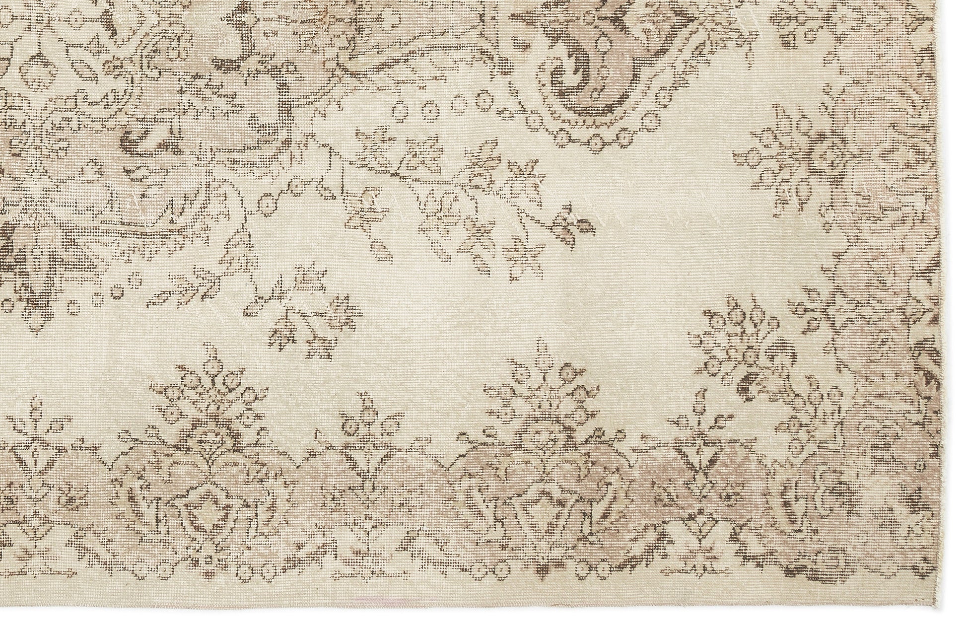 Atina Bej Eskitme Yün El Dokuma Halısı 188 x 277 Apex Unique