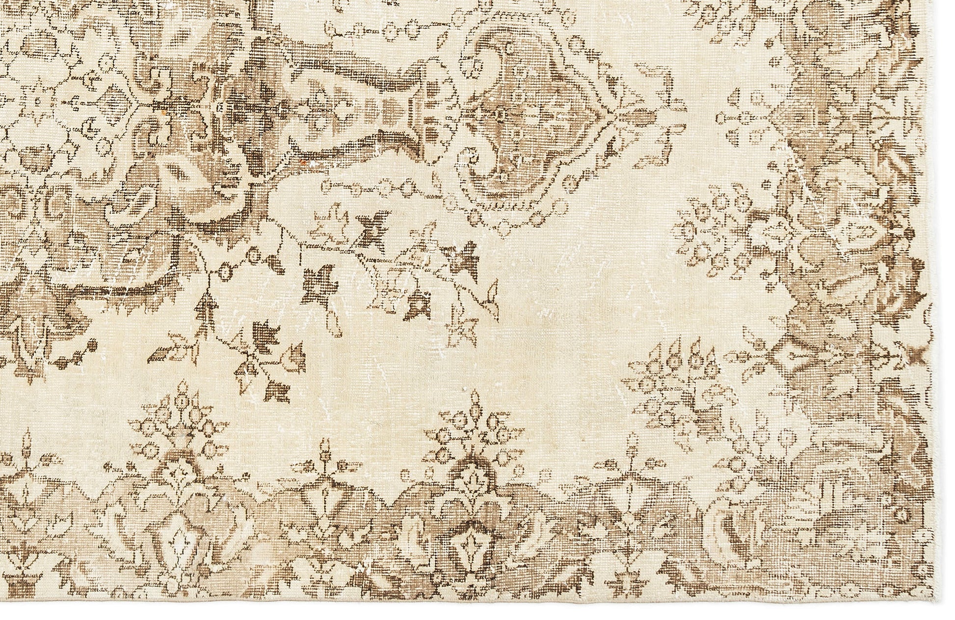 Atina Bej Eskitme Yün El Dokuma Halısı 160 x 282 Apex Unique