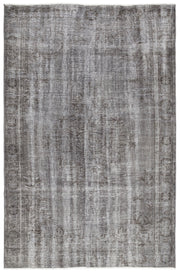 Atina Gri Eskitme Yün El Dokuma Halısı 175 x 272 Apex Unique
