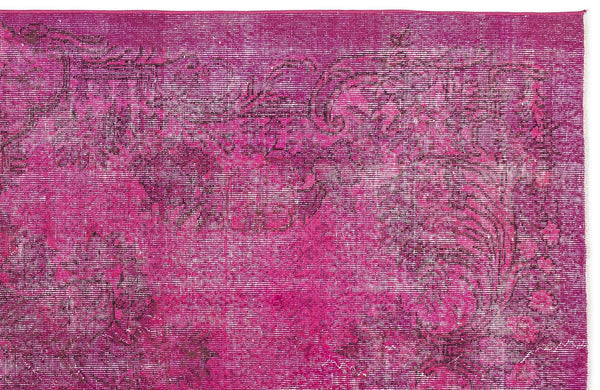 Pembe Anadolu Klasik Madalyonlu Yün Halı 164x290 - Özel Seri