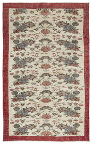 Atina Bej Eskitme Yün El Dokuma Halısı 177 x 283 Apex Unique