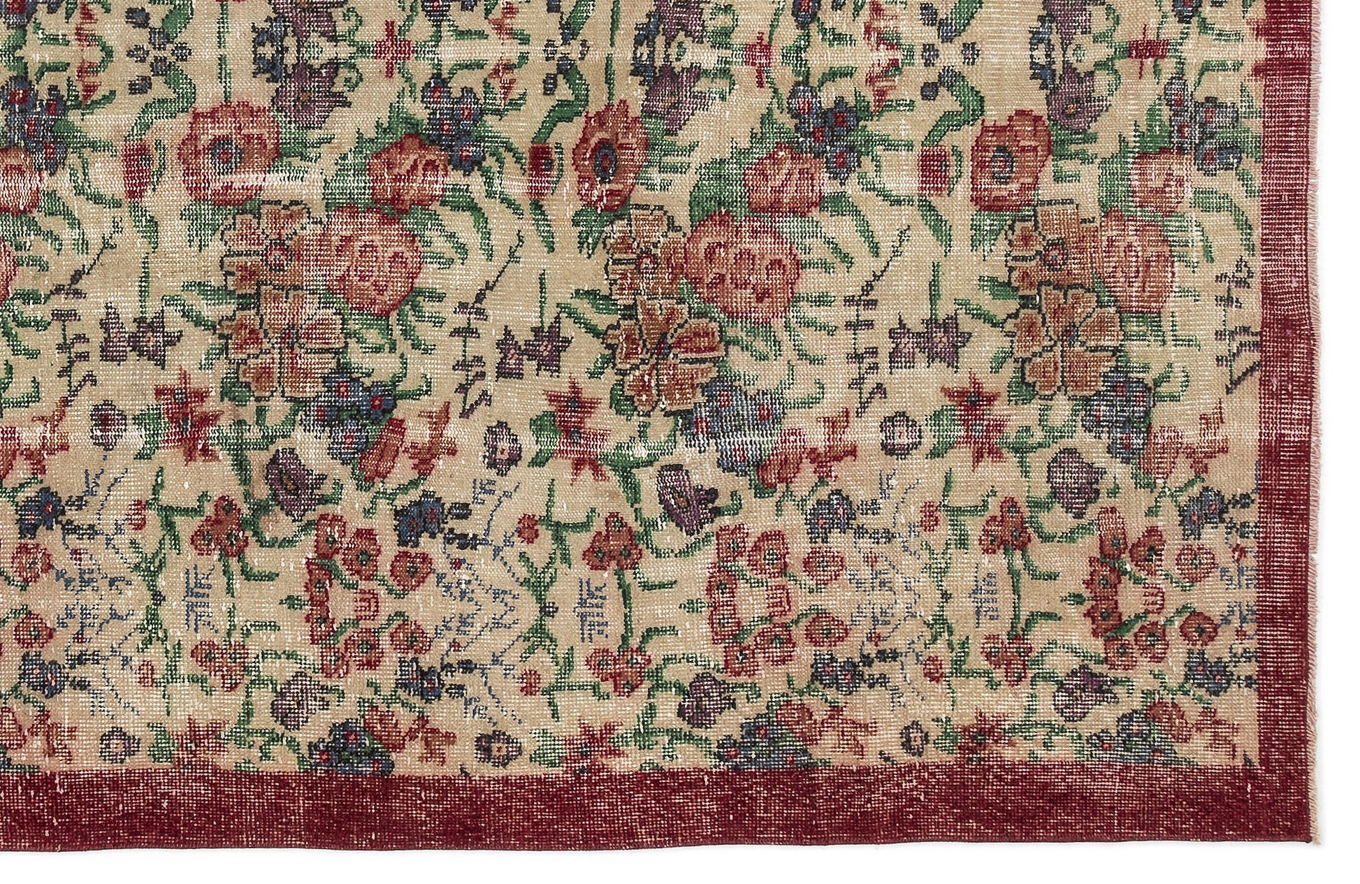 Atina Bej Eskitme Yün El Dokuma Halısı 169 x 263 Apex Unique