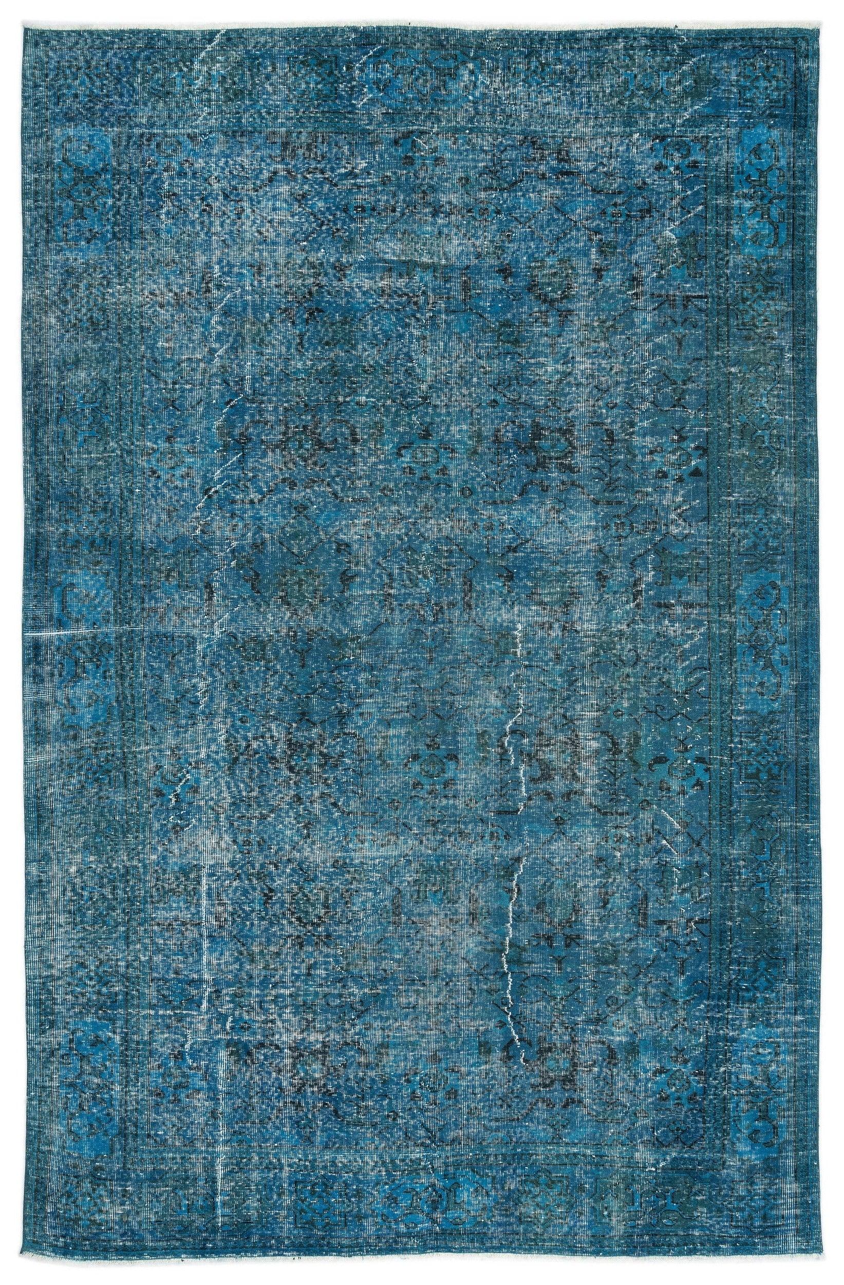 Beyaz Krem Eskitme Klasik Yün Halı 190x297