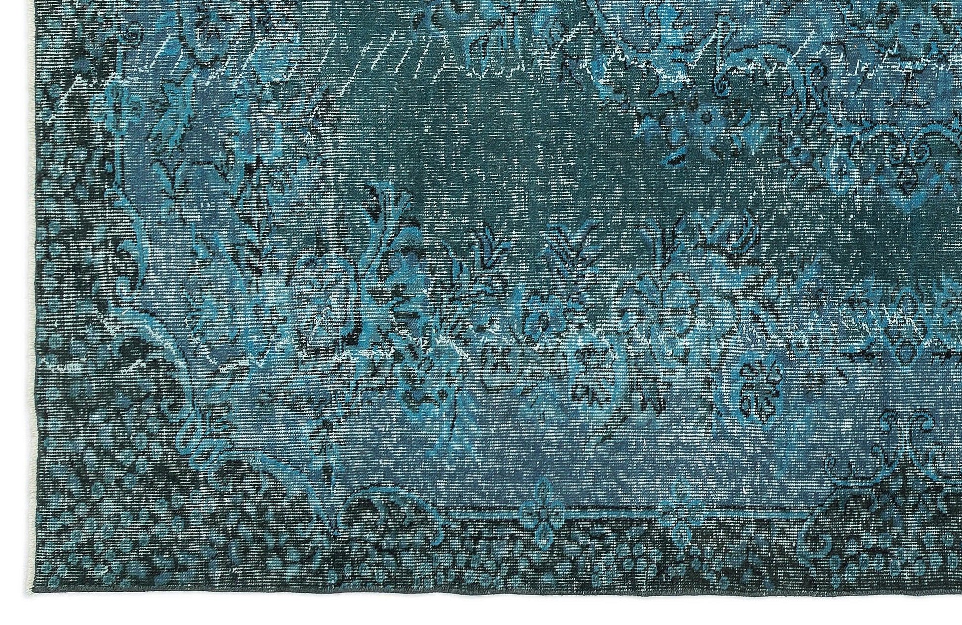 Gri Krem Eskitme Klasik Yün Halı 193x283